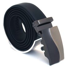 Läderbälte stripe svart 979