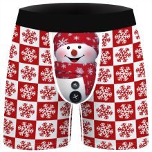Herrboxer Snögubbe R