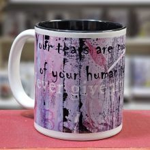Mugg med svart insida - Your tears are proof of your humanity