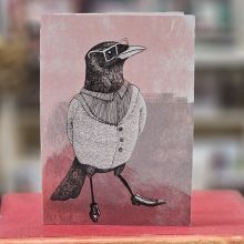Kort - Fågel i glasögon