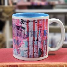 Mugg med ljusblå insida - Wear your scars with pride