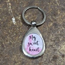 Nyckelring, droppformad - My sweet heart