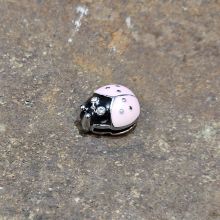 Berlock till armband - Rosa nyckelpiga