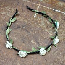 Diadem med blommor