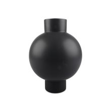 Vas Rund Svart 28,5 cm