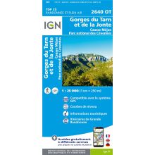 Gorges du Tarn et de la Jonte IGN2640OT Top25 IGN