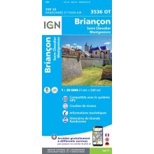 Briancon Serre-Chevailer Montgenévre 3536OT Top25 IGN