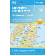 62 Stockholms Skärgård norra Sverigeserien 1:50 000