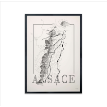 Vinkarta Alsace 50x70cm