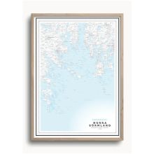 Skärgårdskarta Norra Sörmland 50x70cm Dapa Maps