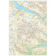 Sarek Stora Sjöfallet väggkarta 70x100cm