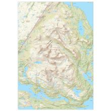 Skäckerfjällen väggkarta 50x70cm