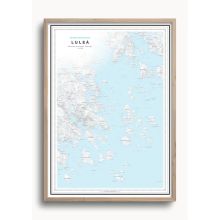 Skärgårdskarta Luleå 50x70cm Dapa Maps