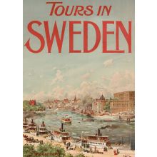Tours in Sweden Stockholm 1920, plansch 50x70