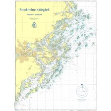 Skärgårdskort Arholma-Landsort Hydrographica 90x120cm med ram