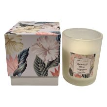 Doftljus Coconut Lime Glas Vitt
