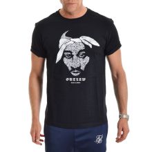 Labeled Tee Black/White