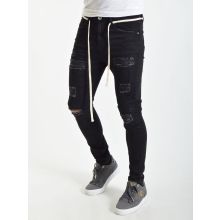 Bandana Rip & Repair Jeans Black