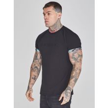 Roll Sleeve T-Shirt Black