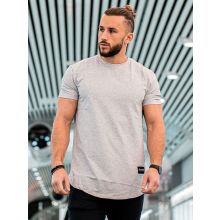 Athleisure Scoop Tee Grey Melange