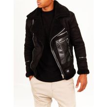 Sherpa Aviator Jacket Black