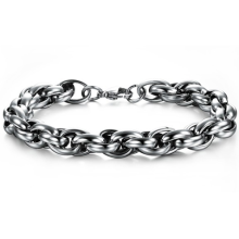 Kungslänk -Armband i rostfritt stål- 6mm
