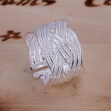 Ring i  925 Sterling Silverplätering  -Öppen