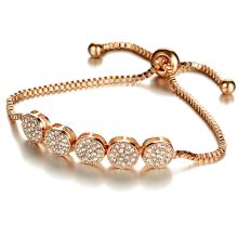 Armband med Cubic Zirconia och i 18K Roséguldplätering