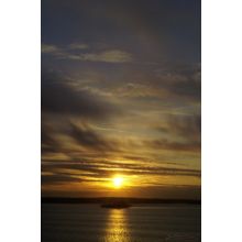 Solnedgång över havet