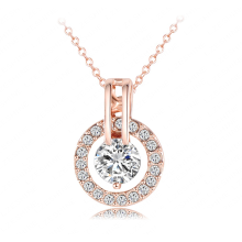Halsband med Austrian Crystals och i 18 K Guldplätering