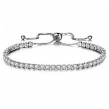 Armband med Cubic Zirconia och i 925 Sterling Silverplätering