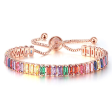 Armband med Cubic Zirconia och i 18K RoséGuldplätering