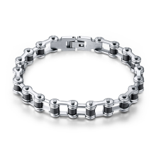 Armband i rosfritt stål och Silikon
