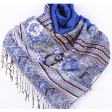 Pashmina Scarf   -Blå