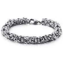 Byzantinelänk -Armband i Rostfritt Stål 7,7mm