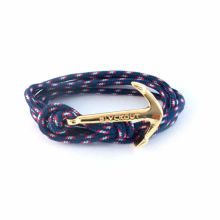 BLVACKOUT -Anchor Bracelet London -Blå/Guld