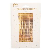 Draperi Guld Rutor 100x200 cm