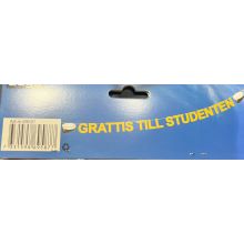 Vimpel Girlang Banér Student Guld 12 cm