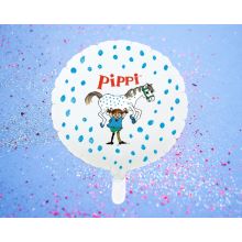 Ballong Pippi Långstrump Rund Folie