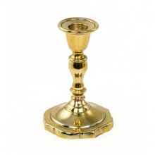 Ljusstake i metall mässingsfärgad 13 cm