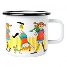 Emaljmugg pippi långstrump  3,7 dl från muurla