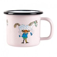 Emaljmugg pippi och hästen 1.5 dl