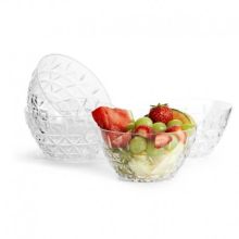 Picknick skål 4-pack transparent