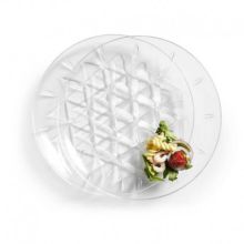 Picknick tallrik 26 cm 2 pack transparent