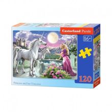 Pussel princess an her unicorn, 120 bitar