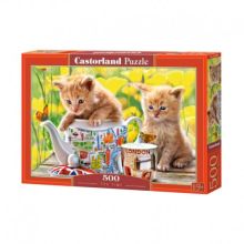 Pussel tea time (kittens), 500 bitar