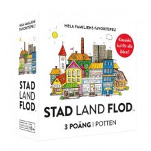 Kortspel stad land flod