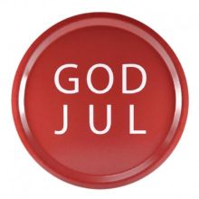 Bricka god jul, rund