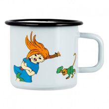 Emaljmugg pippi starkaste flickan i världen 3,7 dl