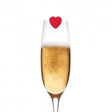 Drink markers, love is in the glass, set med 6 st